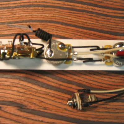 K D Paulus Guitar Parts Telecaster Wiring Harness – Oak Grigsby, CTS, Fender .022uf Cap image 1
