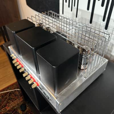 Rare Antique Sound Lab Typhoon DT Tube Amplifier 50 Vintage Watts Brushed Aluminum, Superb! image 9
