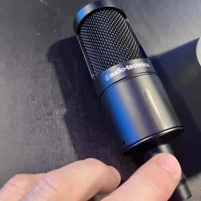 Audio-Technica AT2035 Large Diaphragm Cardioid Condenser Microphone 2010s - Black image 2