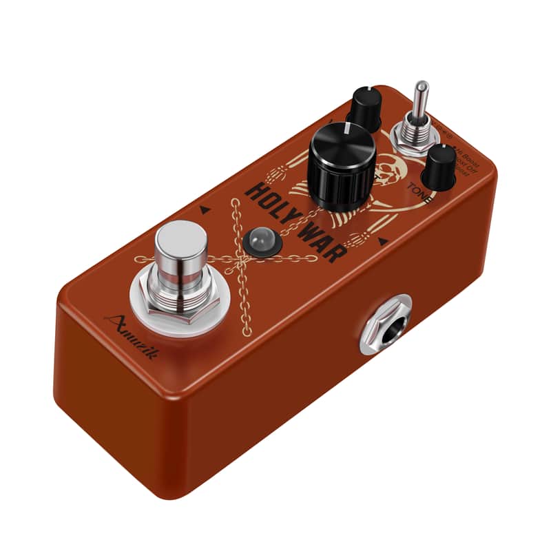 AMUZIK LEF-305 Heavy Metal Distortion Pedal Holy War Analog Dist Pedal for Electric Guitar Classic 80's Metal Sound True Bypass--Shipped from Irvine Warehouse in California by USPS image 1