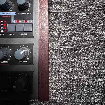 Access Virus TI Desktop Digital Synthesizer 2005 - Black W/ CUSTOM amp Cover, all accessories (OG Rack ears!) Original box, extra set of Chroma Caps Knobs image 8