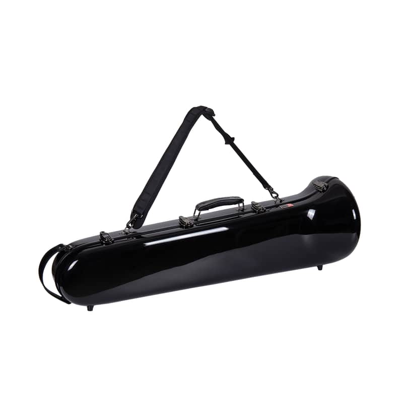 Crossrock King 3B & F-Trigger & Straight Trombone Hard Case with Backpack Straps in Black(CRF1020TBBK) image 1
