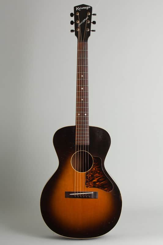Kalamazoo Sport Model KG 3/4 Flat Top Acoustic Guitar (1937), ser. #587C, original black chipboard case. image 1