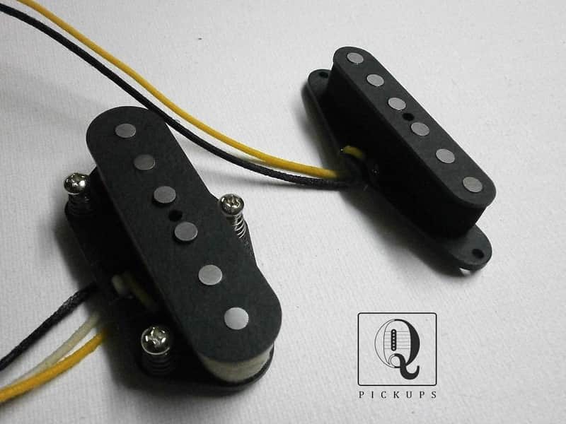 Telecaster Coil Tap SET 16,5k - 7,5k HOT Bridge A2 Pickups SET Custom Hand Wound by Q pickups image 1