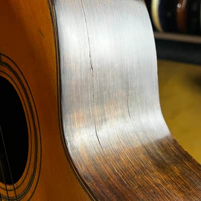 1920s Slotted Headstock Parlor Acoustic | Solid Brazilian Rosewood Back & Sides | Spruce Top | Ebony Fingerboard image 25