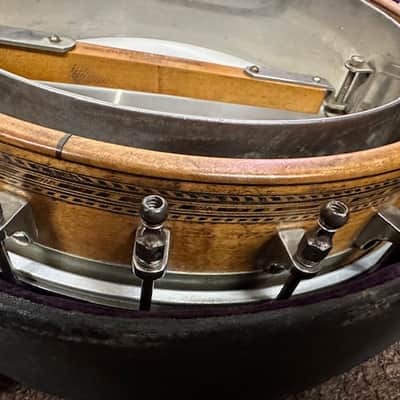 OLD Used Guckert Duplex 4 String Tenor Banjo 1922? w/ Hard Case Vintage Antique image 9