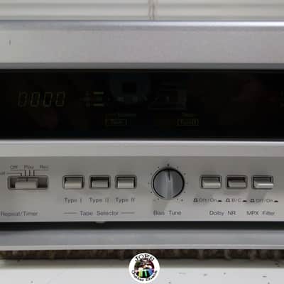 1991 Nakamichi Cassette Deck 1.5 Discrete 3-Head Stereo Rare Silver Edition Switchable 120-240 Volts 1-Owner Completely Serviced with New Belts 06-08-2025 Gorgeous! #228 image 3