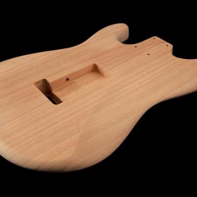 Tone Ninja Strat Body, Mahogany, Two Piece SSS Unfinished image 2