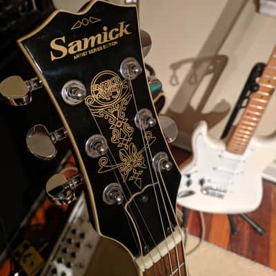 Samick Artist Series - SAN-450 - 335 copy - Lefty conversion 90s red image 3
