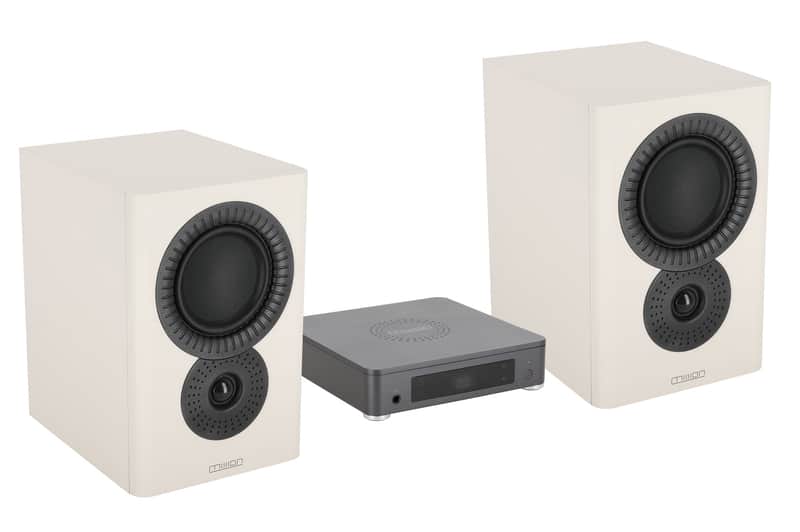 Mission LX CONNECT WHT 120w Wireless Bookshelf Speaker System w/Hub in White image 1