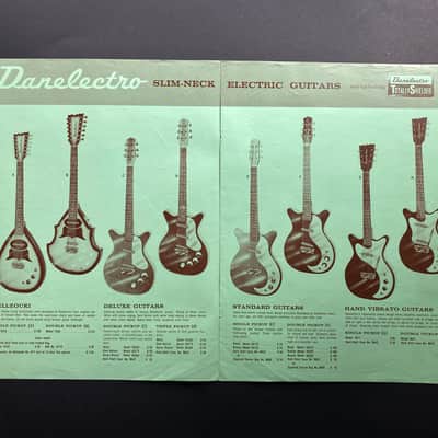 1963 Danelectro Catalog Brochure Case Candy Memorabilia image 3