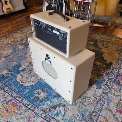 Used PRS DGT 15 Head + Cabinet Stack - 15-watts - 1x12 - White - w/Footswitch image 5