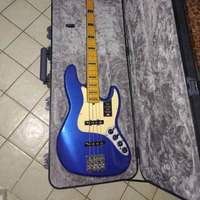 Fender American Ultra Jazz Bass like new Cobra Blue image 1