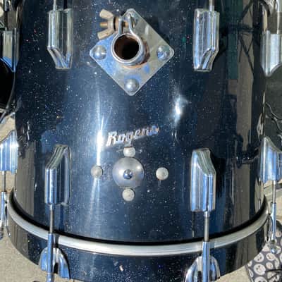 Incredible Looking & Sounding Rare Rogers 18” Bass Drum Kit  1960’s - Rainbow Sparkle Drum Set Holy Grail of Jazz Kits! 18-14-12 image 8