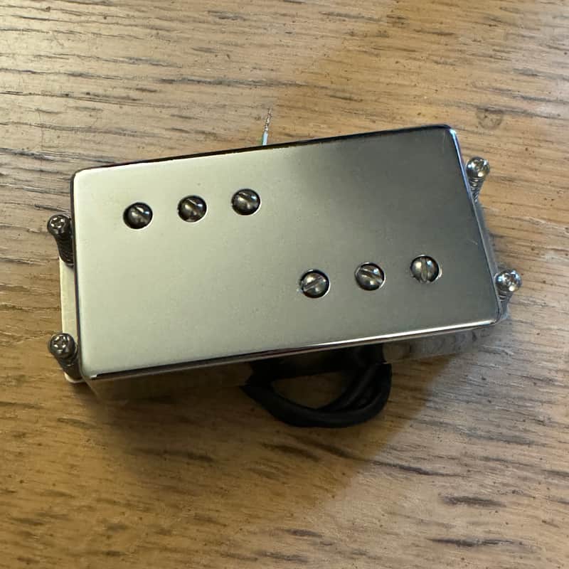 Fender Reissue Blank Chrome Wide Range Humbucker Bridge Neck Pickup 72 Telecaster Deluxe Tele Custom image 1