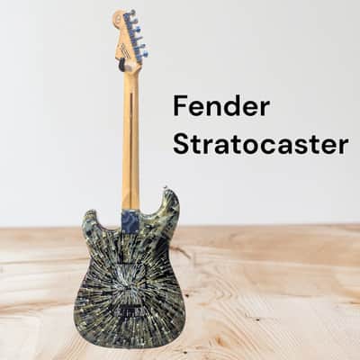 Fender Electric Stratocaster 2000s - Black Splatter image 3