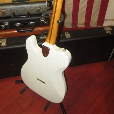 1976 Fender Telecaster Deluxe White Sparkle w/ Hard Case image 6