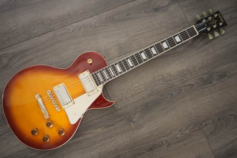 Upgraded Vintage V100-IT W/ Gibson 61 Burstbucker Pickups Kluson CTS pots Series Single Cut Iced Tea