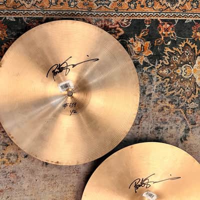 PETER ERSKINE’s HIHATS! Zildjian New Beat 14” Hihats 1073 1331 g Belonged to and Signed By Erskine! Sound Awesome image 5