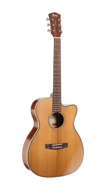Cort Essence Series OC4 OM Cutaway Acoustic-Electric Guitar - Natural Semi Gloss image 1