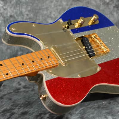 Fender Buck Owens Telecaster Red Silver Blue Sparkle w/ Hardshell Case & FREE Same Day Shipping image 5