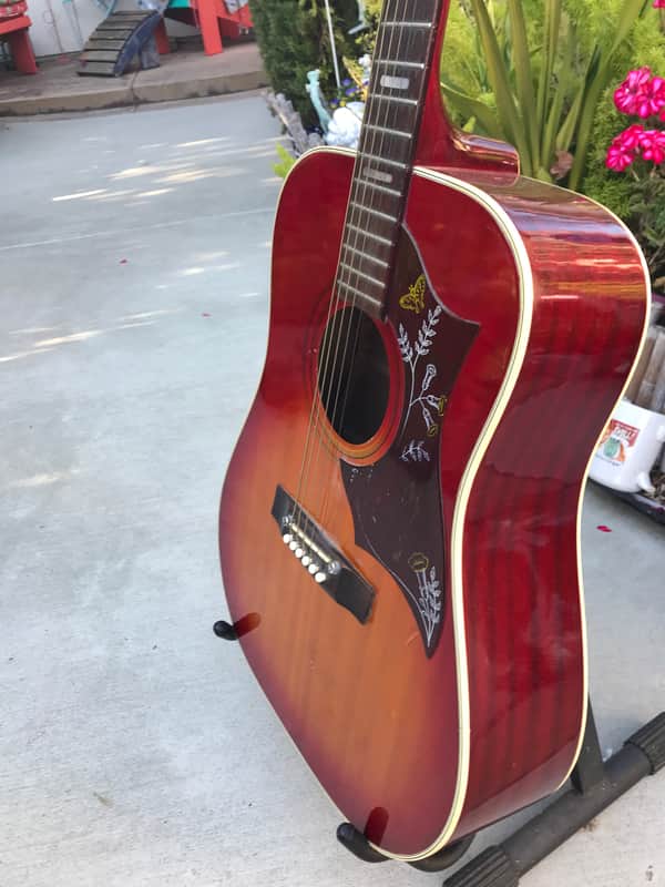 Vintage Greco Model 625 Hummingbird Jumbo Dreadnaught Guitar | Reverb