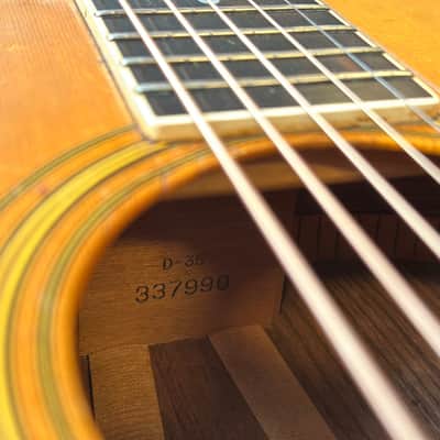 1974 Martin D-35 Dreadnought Acoustic - Low Action & Great Player image 11