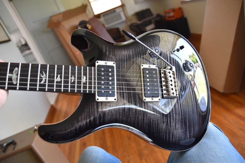 Paul Reed Smith Custom 22, 2021, Upgraded Case, Charcoal burst, USA Core PRS image 1