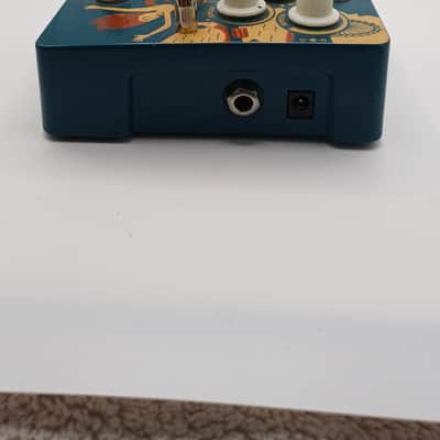 Orange Kongpressor Analog Class A Compressor Pedal 2010s - Blue/Orange Graphic image 3