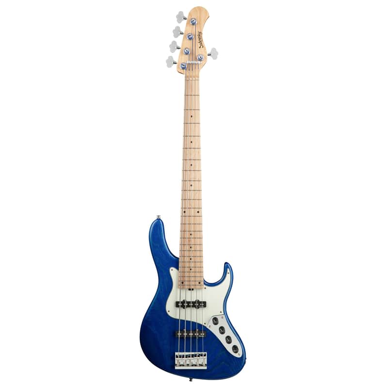 Sadowsky MetroLine 24-Fret Vintage JJ Bass 5 String, Swamp Ash Body, Ocean Blue Transparent Satin image 1