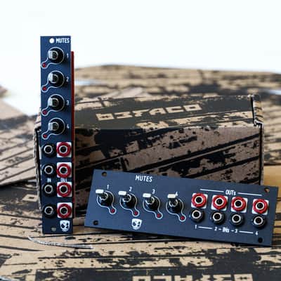 DivKid/Befaco Mutes mk2 3U with Alternate 1U Panel image 4