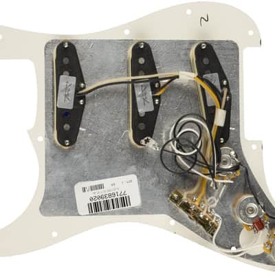 Fender Pre-Wired Strat Pickguard, Custom Shop Texas Special SSS, Parchment 11 Hole PG image 2