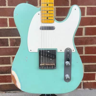 Nash T-57, Surf Green, Medium Aging, Alder Body, Maple Neck & Fretboard, Lollar Pickups, Hardshell Case image 1