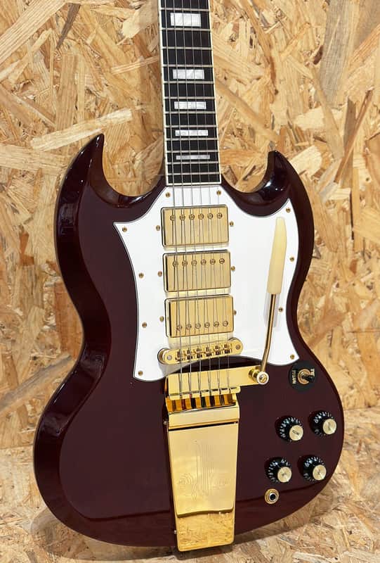 Pre Owned Gibson 2013 Captain Kirk Douglas Signature SG Custom - Vintage Cherry Inc. Case