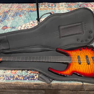Tom Hamilton's Aerosmith, Parker - FB4 Fly Bass, Sunburst PLUS Stage Worn Leather Vest! (TH2 #29) image 5