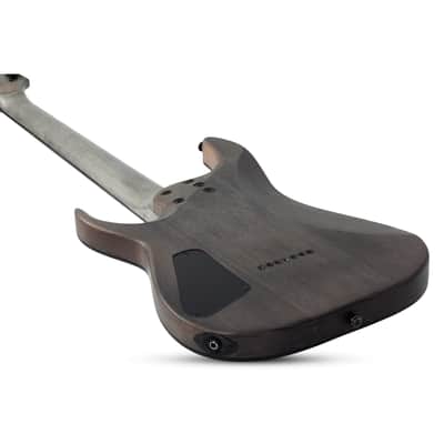 Schecter Omen Elite-7 7-String Electric Guitar - Rosewood Fingerboard, See-Thru Blue Burst image 4