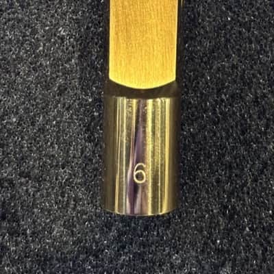 Vandoren Paris T6 V16 Metal Tenor Saxophone Mouthpiece Gold W/ Ligature and Cap image 8