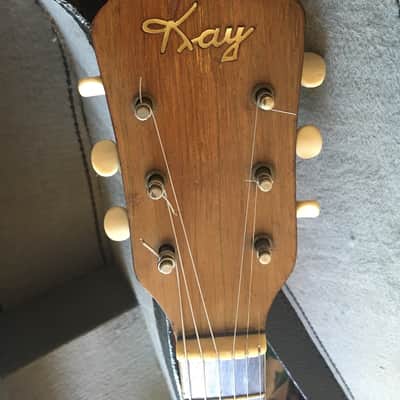 Kay Big body Single Cutaway Electric Jazz Guitar 1958 Sunburst image 3