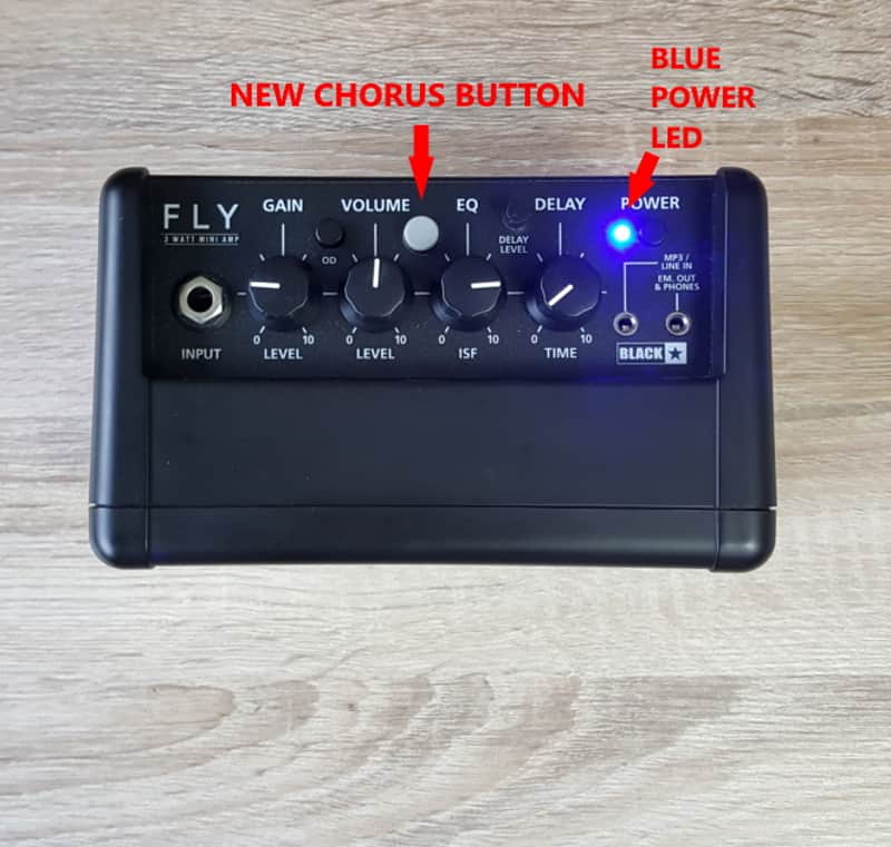 Hand-modified Blackstar Fly 3 guitar amp with chorus image 1