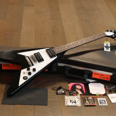 Unplayed! 2022 Gibson Custom Shop Artist Kirk Hammett 1979 Flying V Electric Guitar Murphy Aged Ebony + COA OHSC image 1