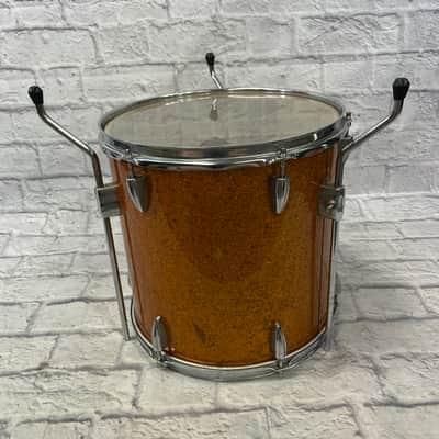 Arai 3pc 1970s Japanese Gold Sparkle Drum Set image 8