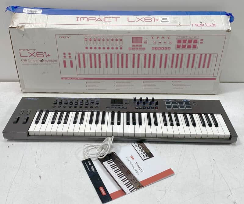 Nektar Impact LX61+ USB MIDI Keyboard Controller 2016 - 2021 - Black image 1