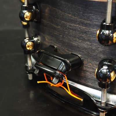 Pearl USED ​​MCCM1450S/B #1009 Music City Custom -USA Solid Maple Shell Snare Drums 14×5 [Raven Rally] image 7