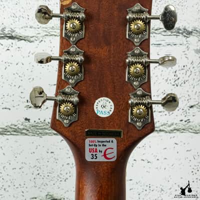 Epiphone Masterbuilt DR-500MCE Vintage Sunburst image 7
