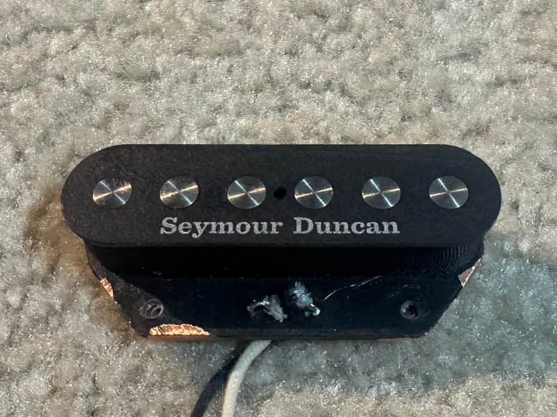 Seymour Duncan STL-3 Quarter Pound Tele Bridge Pickup 2010s - Black image 1