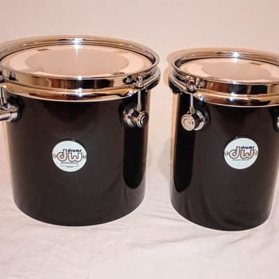 DW DESIGN SERIES CUSTOM HIGH TOMS PAIR-FREE SHIP TO C-USA! image 1