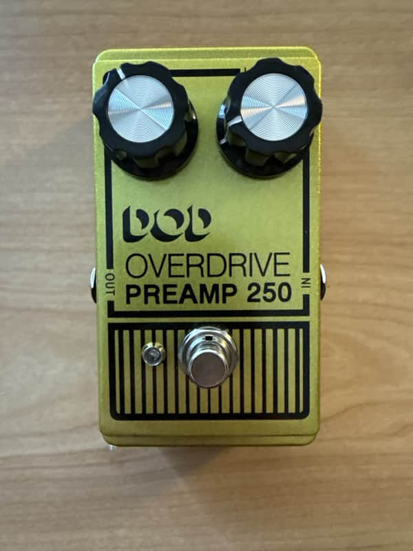 DOD Overdrive Preamp 250 Reissue with LM741 Op Amp 2023 - Bullion Gold image 1