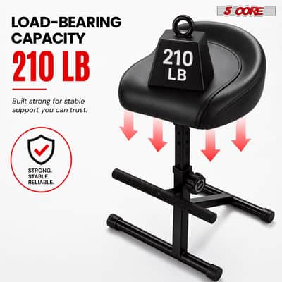 5 Core Guitar Stool 4 Inch Padded Drum Throne Adjustable Musician Seat for Drummers Guitarist image 6