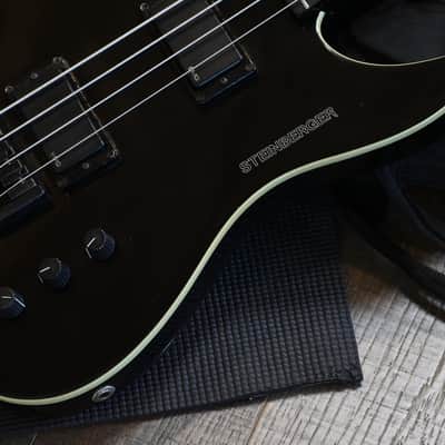 1988 Steinberger XM2 Headless Electric Bass Black + OGB image 6
