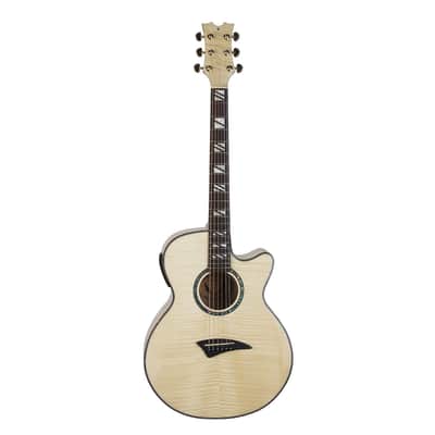 Dean Guitars Performer Acoustic Electric Guitar Flame Maple PEFMGN Kit w Stand image 3